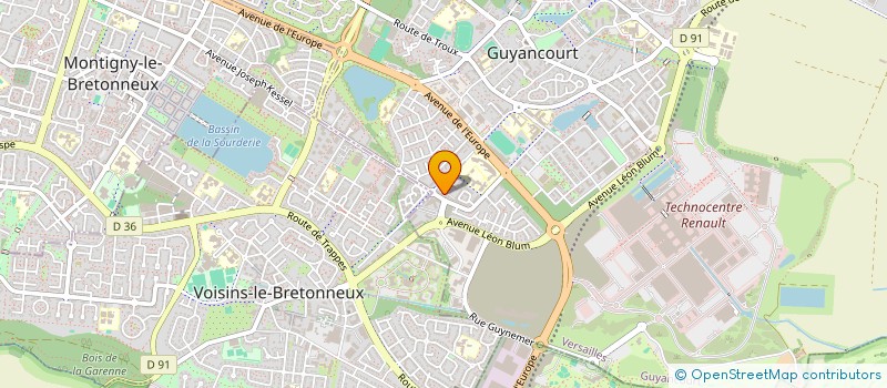 localisation de l'entreprise PROGREA EDITIO  GUYANCOURT