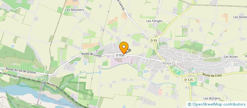 localisation de l'entreprise PROGREENTECH  ALLEX