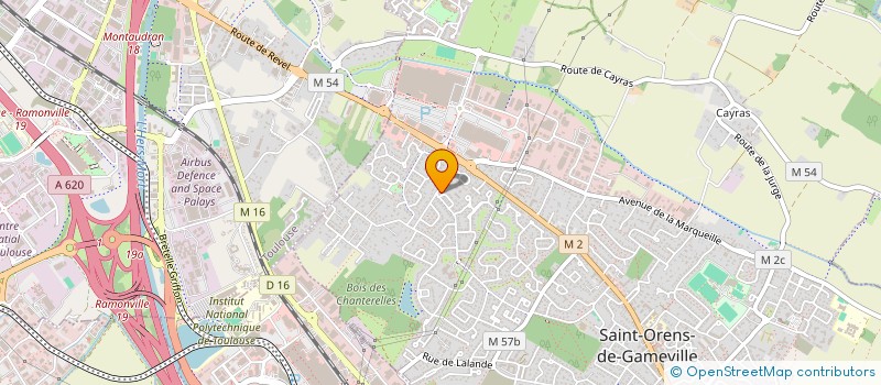 localisation de l'entreprise PROGRELIANCE CONSEIL ET FORMATION  SAINT-ORENS-DE-GAMEVILLE