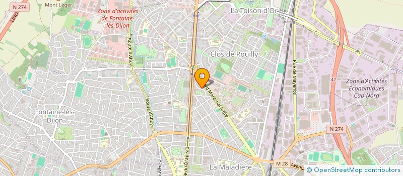 localisation de l'entreprise PROGRES 21  DIJON