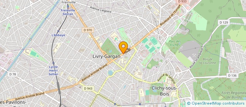 localisation de l'entreprise PROGRES CERAMIQUE à NOISY-LE-SEC