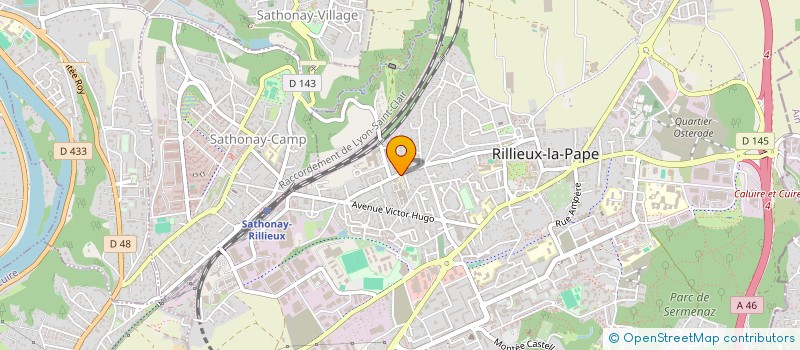 localisation de l'entreprise PROGRES EN OBSTETRIQUE ET PERINATOLOGIE  RILLIEUX-LA-PAPE