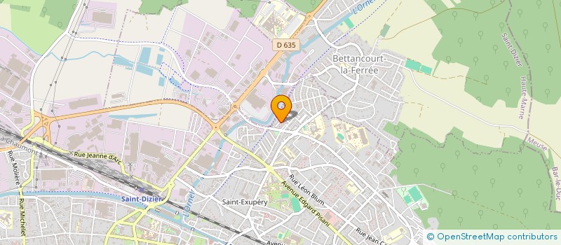 localisation de l'entreprise PROGRES IMMO à SAINT-DIZIER