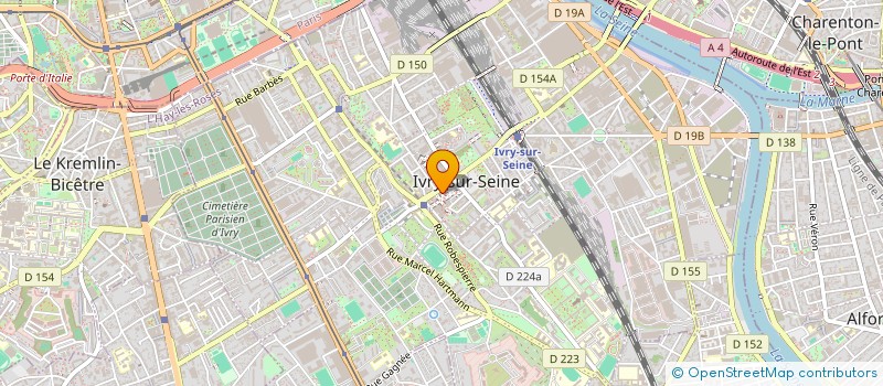 localisation de l'entreprise PROGRESS à IVRY-SUR-SEINE