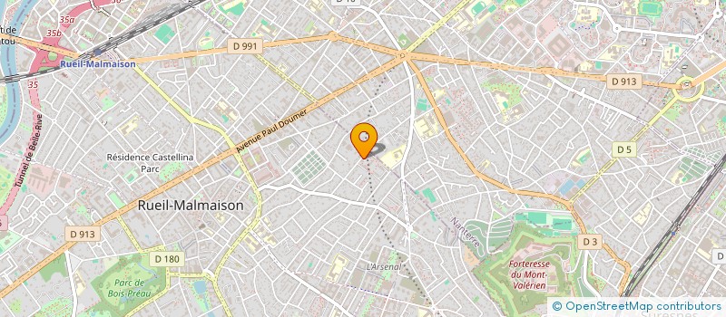 localisation de l'entreprise PROGRESS ACTIV' MOVEMENT PRODUCTIONS  RUEIL-MALMAISON