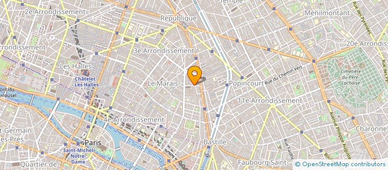 localisation de l'entreprise PROGRESS ON LINE  PARIS