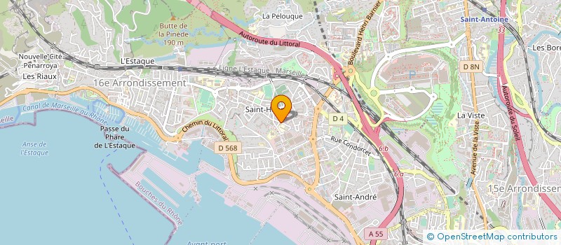 localisation de l'entreprise PROGRESS TELECOM à MARSEILLE