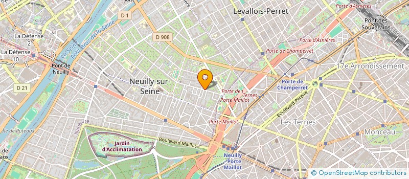 localisation de l'entreprise PROGRESSHIVE à NEUILLY-SUR-SEINE