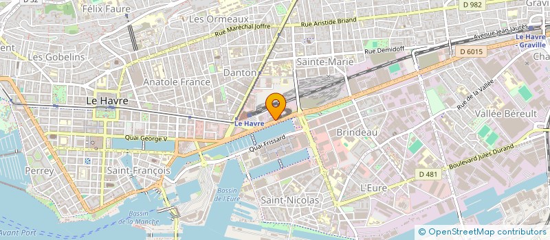 localisation de l'entreprise PROGRESSIA IMMOBILIER à LE HAVRE