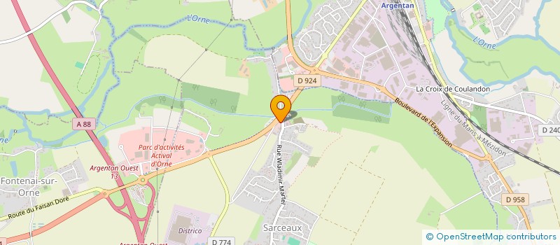 localisation de l'entreprise PROGRESSIS GE à SARCEAUX