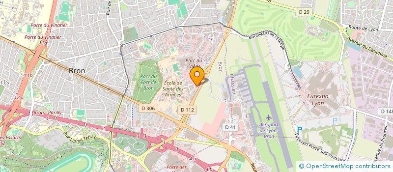 localisation de l'entreprise PROGRESSIUM COMMUNICATION  BRON