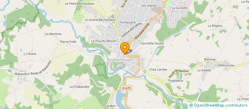 localisation de l'entreprise PROGRESSIVE SOLUTIONS à ROCHECHOUART