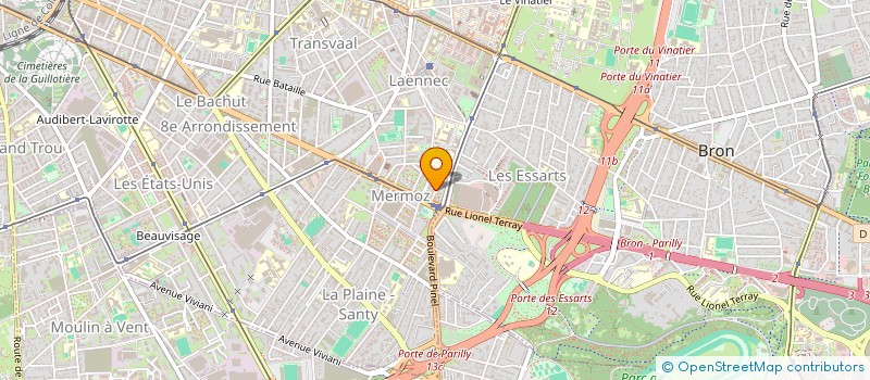 localisation de l'entreprise PROGRESSIVE WING TSUN BOXERS - L'ART DU POING  LYON