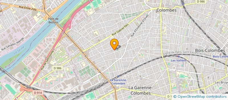 localisation de l'entreprise PROGRESSOUND à COLOMBES
