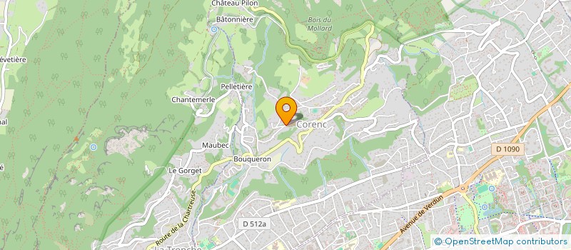 localisation de l'entreprise PROGRID  CORENC