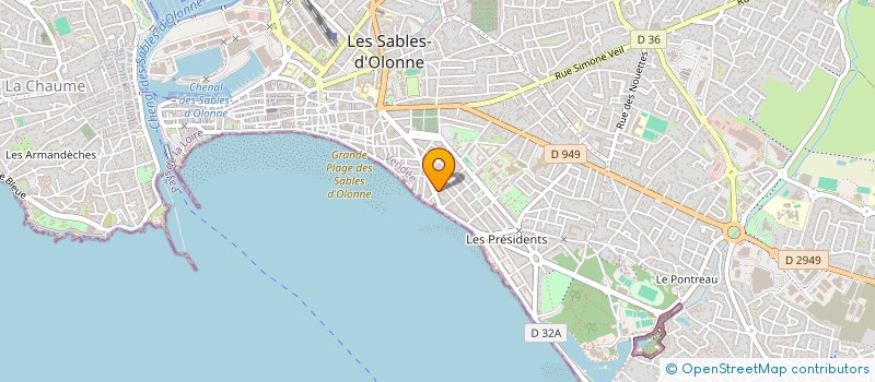 localisation de l'entreprise PROGRISSIMO à LES SABLES D'OLONNE