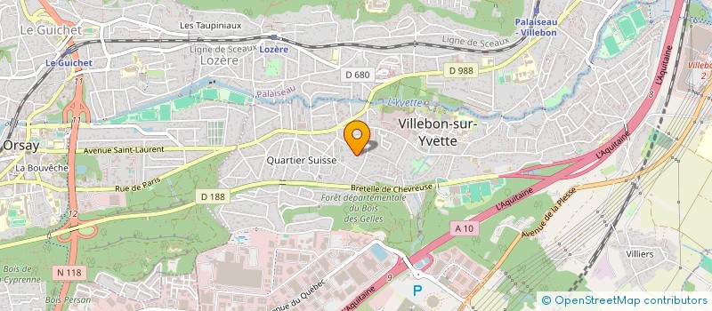 localisation de l'entreprise PROGZ à VILLEBON-SUR-YVETTE