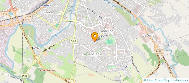 localisation de l'entreprise PROHABITAT SARL  CASTRES