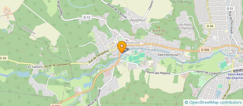 localisation de l'entreprise PROHUISS  CHEVREUSE