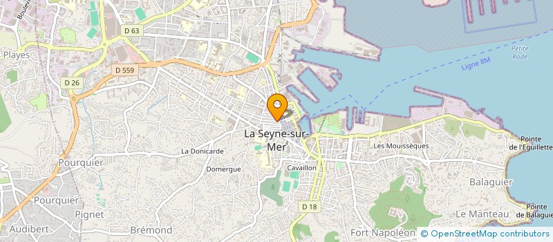 localisation de l'entreprise PROIMO à LA SEYNE-SUR-MER