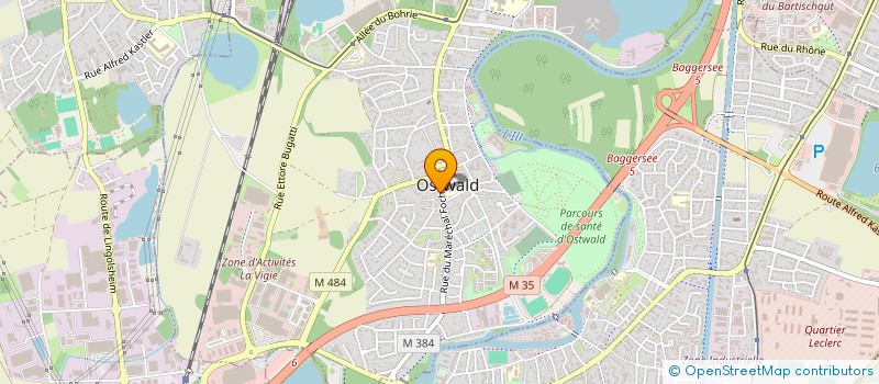 localisation de l'entreprise PROINFO  OSTWALD