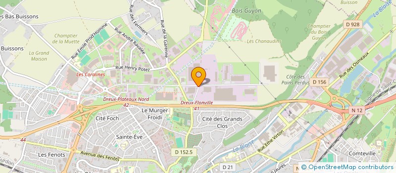 localisation de l'entreprise PROINOXASI à DREUX