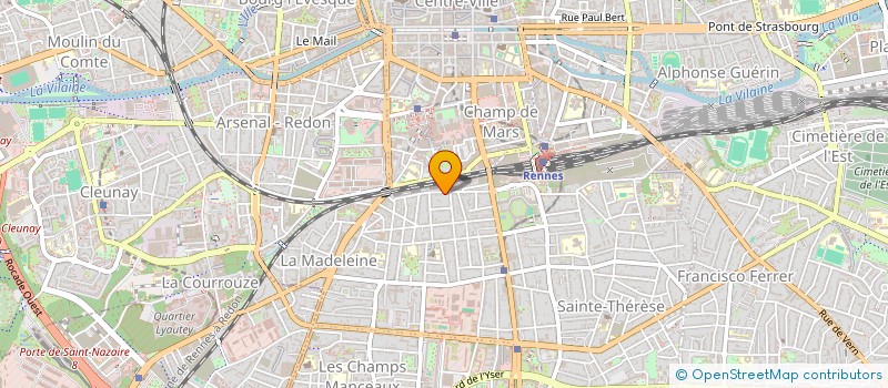 localisation de l'entreprise PROJ ACTION à RENNES