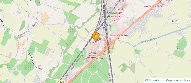 localisation de l'entreprise PROJ'CUISINES  CREST
