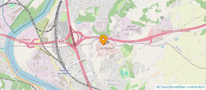 localisation de l'entreprise PROJ&DIM  CHASSE-SUR-RHONE