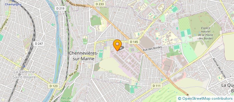 localisation de l'entreprise PROJ ET AMENAGEMENTS  CHENNEVIERES-SUR-MARNE