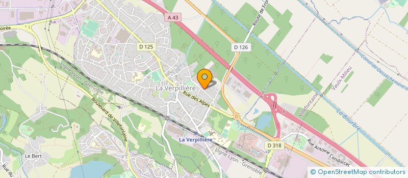 localisation de l'entreprise PROJ'ET'SENS à BOURGOIN-JALLIEU