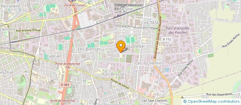 localisation de l'entreprise PROJ3C  VAULX-EN-VELIN