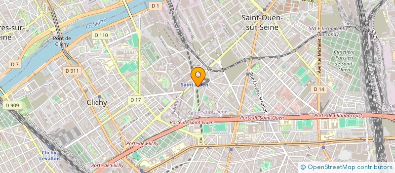 localisation de l'entreprise PROJACT CONSULTING à SAINT-OUEN-SUR-SEINE