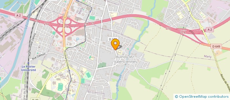 localisation de l'entreprise PROJAIDE  AULNOY-LEZ-VALENCIENNES