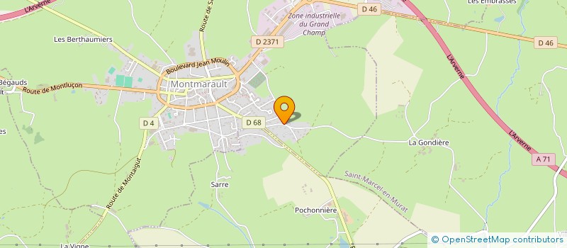 localisation de l'entreprise PROJEAN  MONTMARAULT