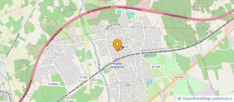 localisation de l'entreprise PROJEBAT à VERGEZE