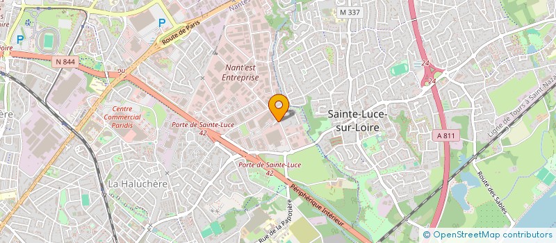 localisation de l'entreprise PROJEC à NANTES