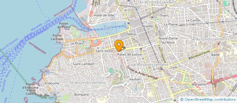 localisation de l'entreprise PROJEC SYSTEMES à MARSEILLE