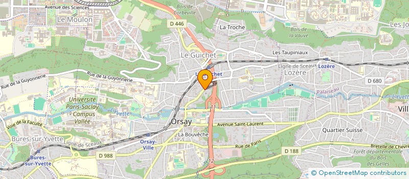 localisation de l'entreprise PROJEC VISIONS SA à ORSAY