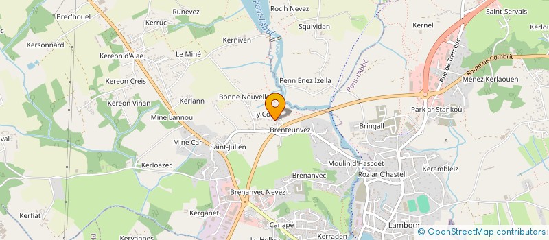 localisation de l'entreprise PROJECMAR  PLONEOUR-LANVERN