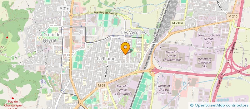 localisation de l'entreprise PROJECT 1  CLERMONT-FERRAND