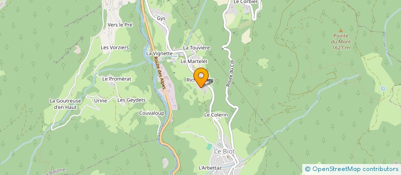 localisation de l'entreprise PROJECT 74  LE BIOT