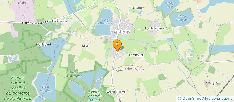 localisation de l'entreprise PROJECT  MONTHIEUX