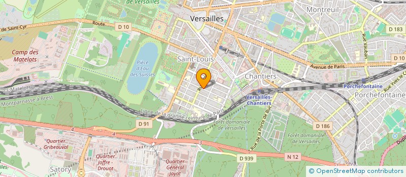 localisation de l'entreprise PROJECT ADVISEUR à VERSAILLES