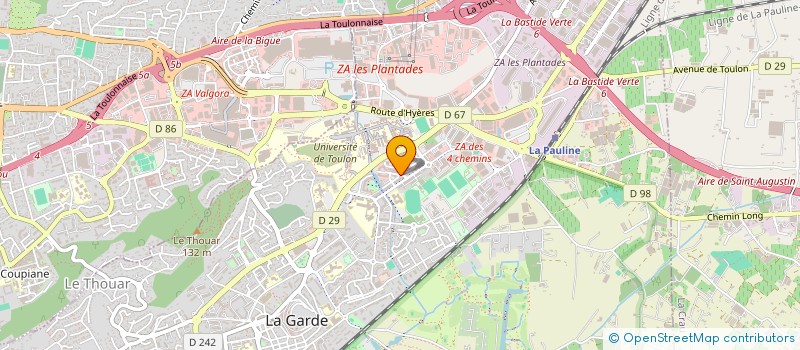 localisation de l'entreprise PROJECT DEV  LA GARDE