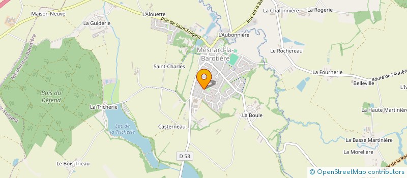 localisation de l'entreprise PROJECT'ENDUIT  MESNARD-LA-BAROTIERE