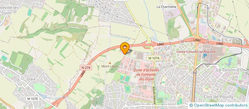 localisation de l'entreprise PROJECT LDS à FONTAINE-LES-DIJON
