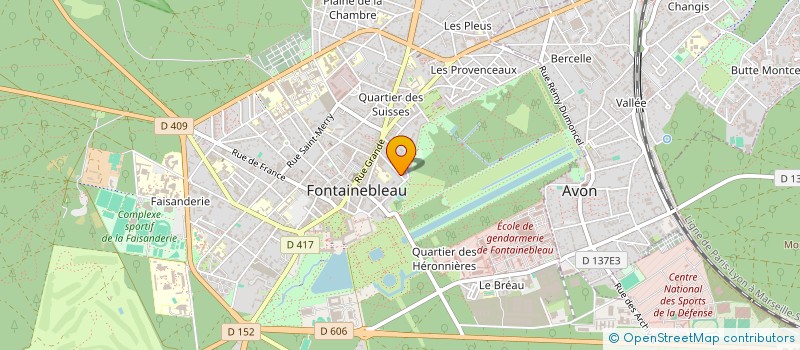 localisation de l'entreprise PROJECT LINK SYSTEMES à FONTAINEBLEAU