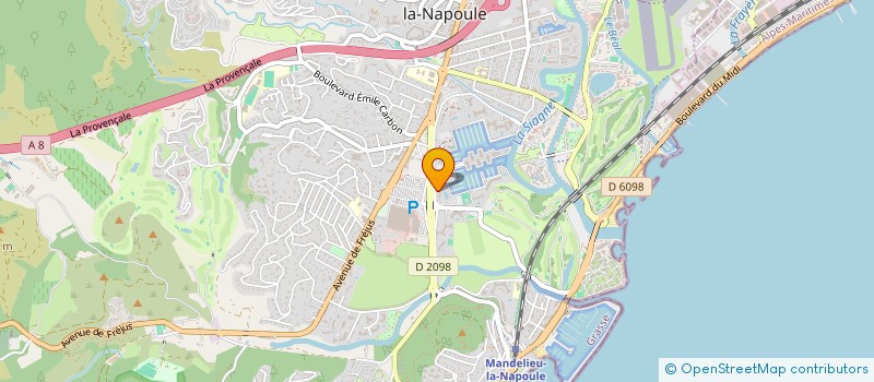 localisation de l'entreprise PROJECT MANAGEMENT & ARCHITECTURE à MANDELIEU-LA-NAPOULE