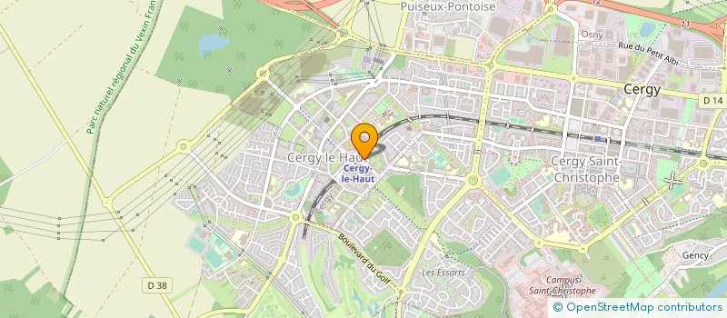 localisation de l'entreprise PROJECT MANAGEMENT CREACTIF SARL OU PM CREACTIF SARL à CERGY